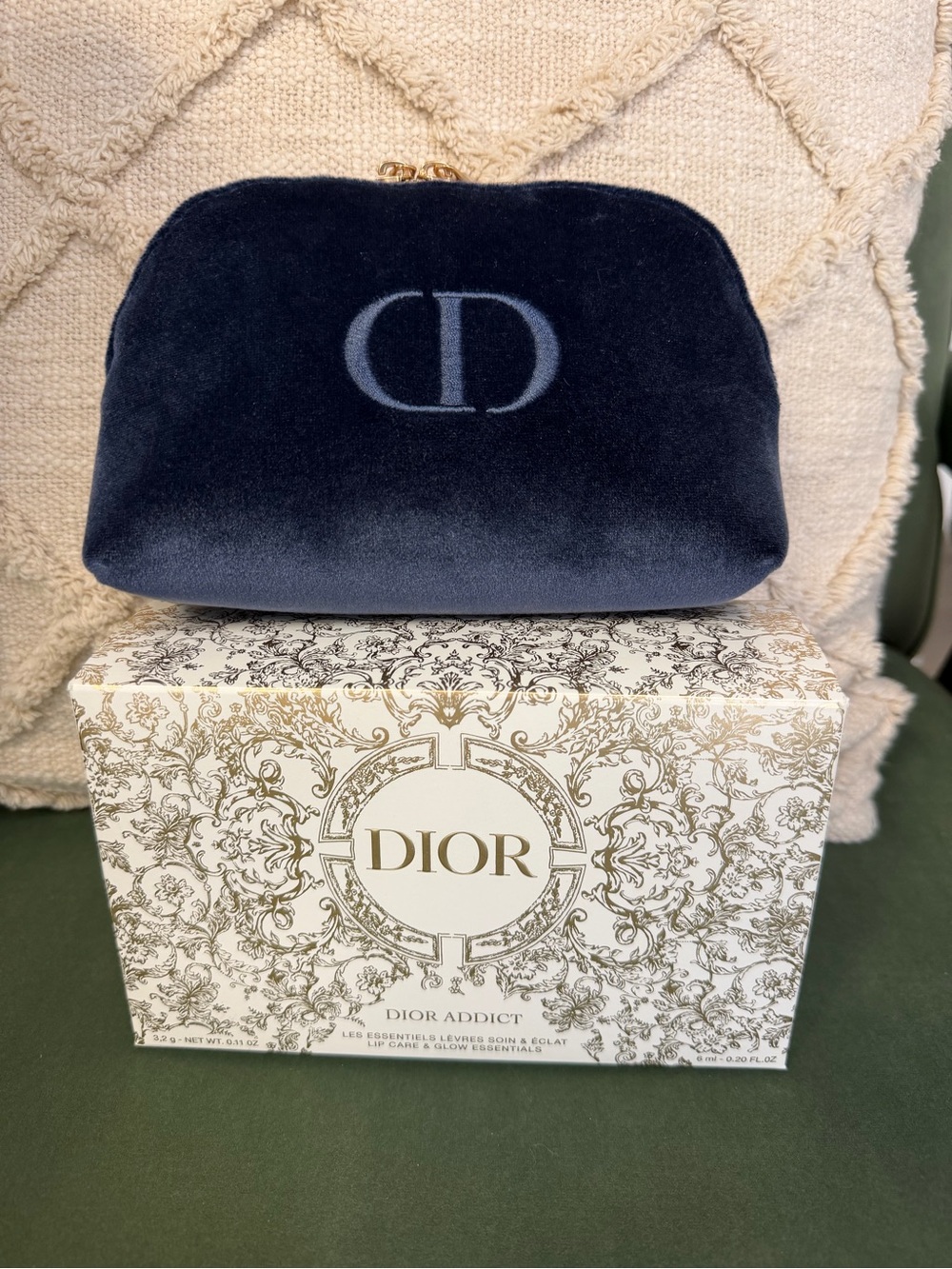 NWOT Dior Midnight Velvet Cosmetic Pouch - Dior